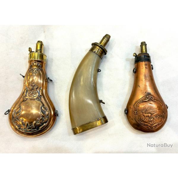 3 poires � poudre XIXe si�cle