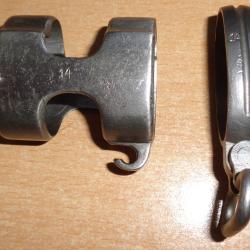 lot d'un embouchoir et une grenadi&egrave;re pour fusil G 98