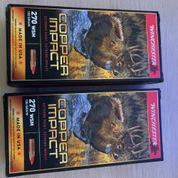 balles winchester power point 270 wsm 130 gr