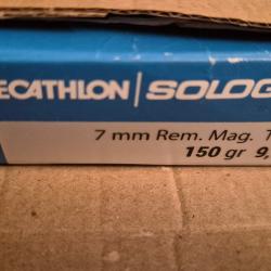 1 boite de 20 cartouches decathlon blue 7mm rem mag