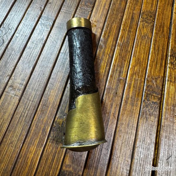 POIGN�E �P�E - DAGUE - POMMEAU, FUS�E BOIS ET VIROLE LAITON