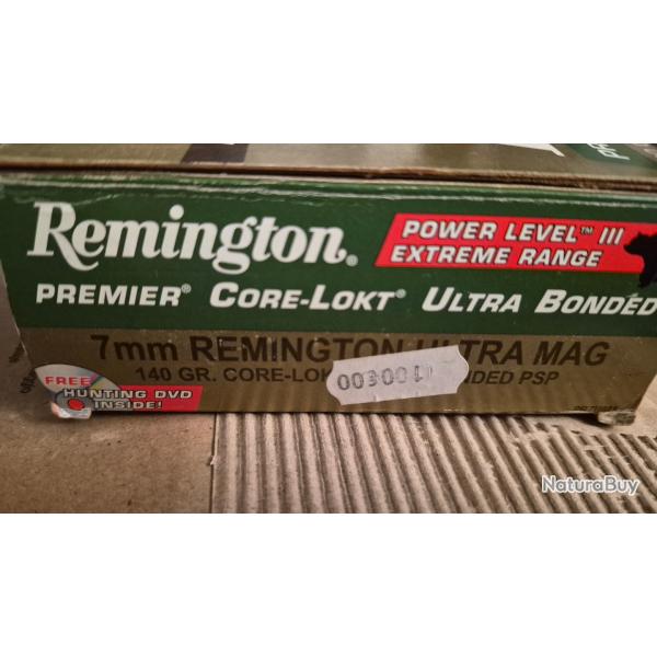 2 boites 7mm RUM remington ultra mag