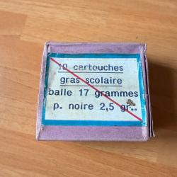 Munition, Poudre Noire fusil gras, scolaires