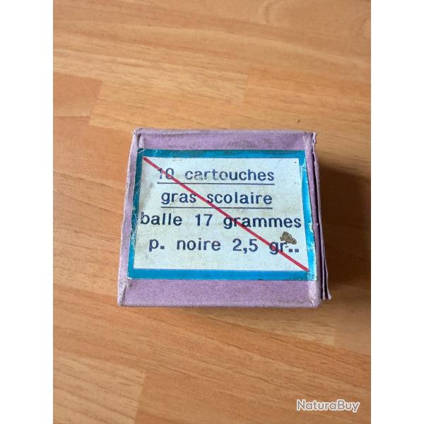 Munition, Poudre Noire fusil gras, scolaires