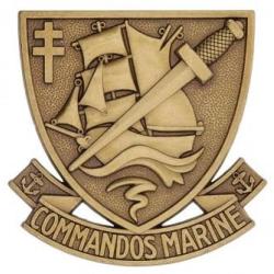 Insigne de b&eacute;ret - Commando Marine
