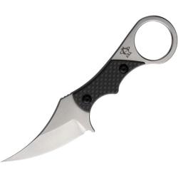 Couteau Fixe Mantis Sabot II Lame Acier M390 Manche Carbone Noir &Eacute;tui Kydex MAN8325