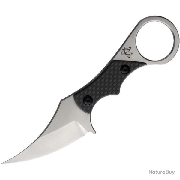 Couteau Fixe Mantis Sabot II Lame Acier M390 Manche Carbone Noir �tui Kydex MAN8325