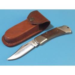 Couteau Pliant Rite Edge Lame Acier 440C Manche Bois Marron Lockback CN4000WD