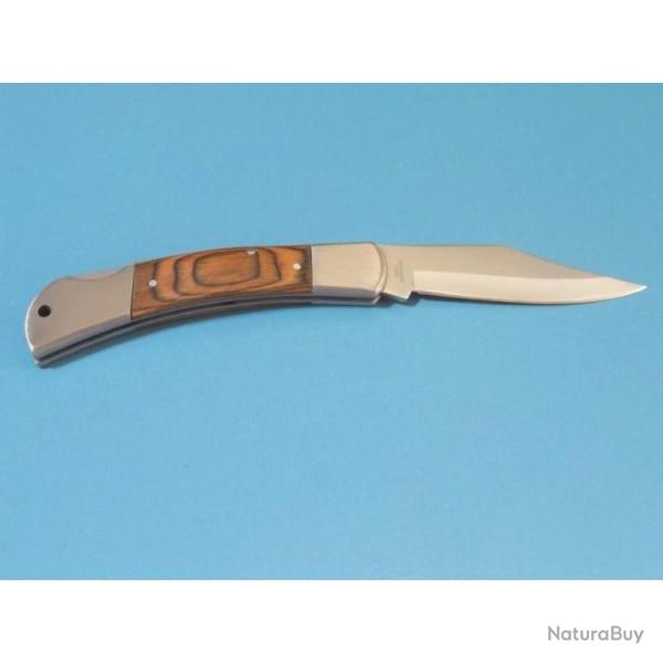 Couteau Pliant Rite Edge Lame Acier Inox Manche Pakkawood Marron Lockback CN2108264