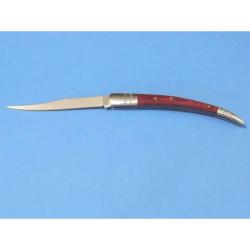 Couteau Rite Edge Spanish Fruit Knife Large Lame Acier Inox Manche Pakkawood Rouge Slip Joint