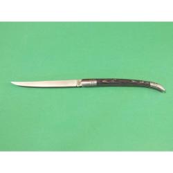 Couteau Pliant Cannon Spanish Style Lame Acier Inox Manche Pakkawood Noir Slip Joint CAN09