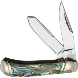 Couteau Pliant Rough Rider Tiny Trapper Lame Acier Inox Manche Abalone Multicolore Slip Joint RR2659
