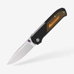Couteau Flytanium Arcade Ultem Lame Acier S35VN Manche Aluminium Noir Shark-Lock Made In Taiwan