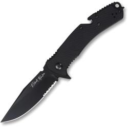 Couteau V Nives Black Rambo Utility Pro Lame Acier D2 Manche G10 Noir Liner Lock VNI35GPSBBK