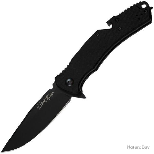 Couteau V Nives Black Rambo Utility Pro Lame Acier D2 Manche G10 Noir Liner Lock VNI35GPBBK