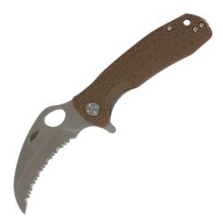 Couteau Honey Badger Claw Large Lame Acier 8Cr13MoV Manche FRN Tan Liner Lock HB1112