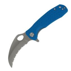 Couteau Honey Badger Claw Medium Lame Acier D2 Manche FRN Bleu Liner Lock HB1128