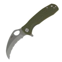Couteau Honey Badger Claw Medium Lame Acier 8Cr13MoV Manche FRN Vert Liner Lock HB1133