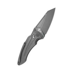 Couteau KB Sumo Lame Acier M390 Manche Titane Gris Darkwash Crossbar Lock KUB400G