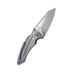 Couteau KB Sumo Lame Acier M390 Manche Titane Gris Crossbar Lock KUB400F