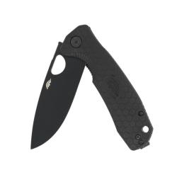 Couteau Honey Badger Drop Point Large Lame Acier D2 Manche FRN Noir Liner Lock HB1350