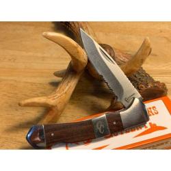 Couteau Cattleman's Cutlery Stockyard Lame Acier 3Cr13 Manche Palissandre Marron Lockback CC0018RW2