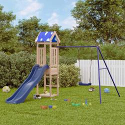 Aire de jeux d'ext&eacute;rieur en bois de pin massif, pour le jardin