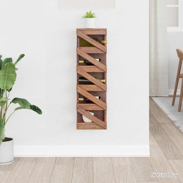 �tag�re � vin, bois de Mahogany massif, naturel, 24 � 14 � 80 cm