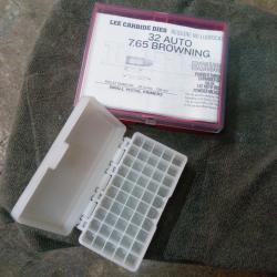 jeux d'outils lee en 32acp/ 7.65 Browning + Shell 7.65long , 32sw