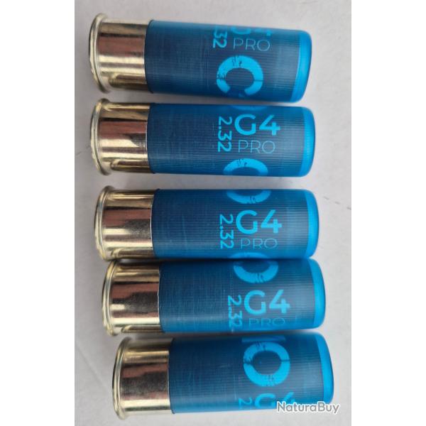 C4MO G4-PRO - 5 cartouches inertes sp�ciales drill fusil � pompe �quilibr�es et lest�es en Cal.12
