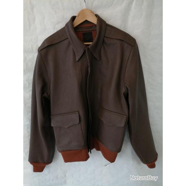 Blouson Pilote cuir mod�le A2 Fivestar Leather Taille 48 US ou 2 XL Fr