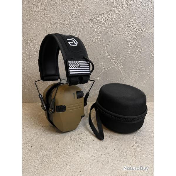 casque �lectronique green avec housse rigide