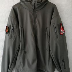 Veste Softshell 101 INC Wolf Grey Taille 2 XL Patch 1/30 Alsace