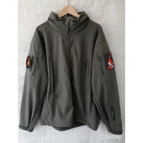 Veste Softshell 101 INC Wolf Grey Taille 2 XL Patch 1/30 Alsace