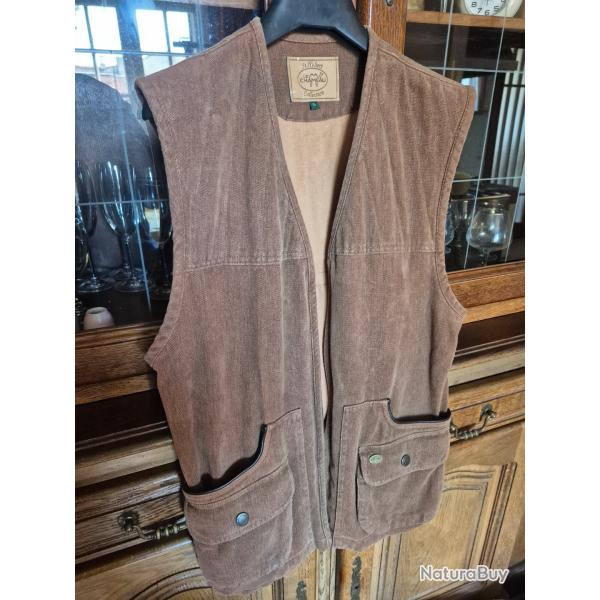 Joli Gilet LE CHAMEAU Saint hubert maronTaille S