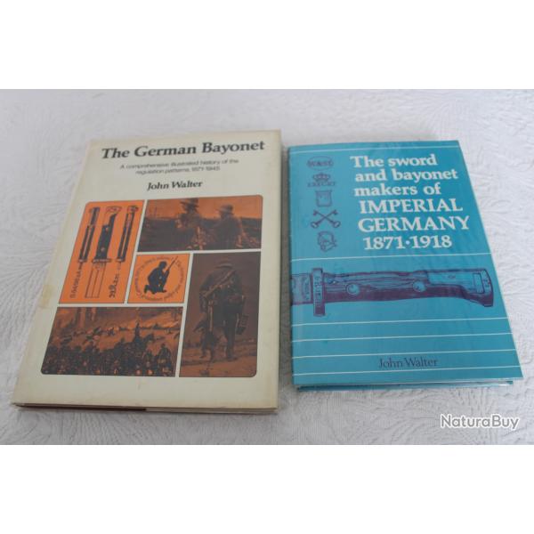Lot 2 livres baionnettes et marquages allemand