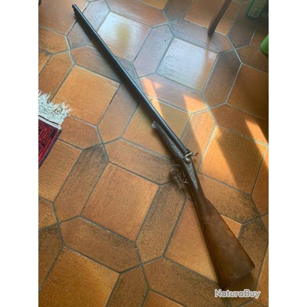 Fusil a broche artisanal Fran�ais sign� Chauveau � Thouars cal 20