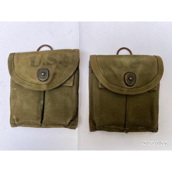 paire de pochettes USM1 reconditionn�es par l'arm�e Fran�aise (anneau)