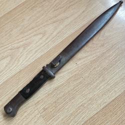 Ba&iuml;onnette Mauser 1937 contrat Portugais.