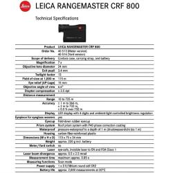 Leica Rangemaster cerf 800