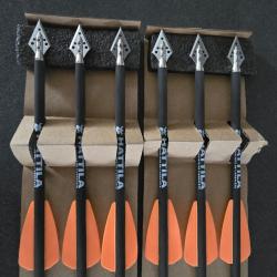 6 fl&egrave;ches de chasse pour Ek-Archery Cobra RX ADDER et Cobra R9