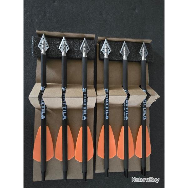 6 fl�ches de chasse pour Ek-Archery Cobra RX ADDER et Cobra R9
