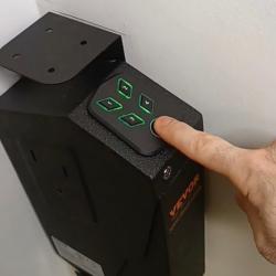 Coffre-Fort de Pistolet en Acier Coffre-FortBiom&eacute;trique pour 1 Pistolet 3 Moyens de D&eacute;verrouillage