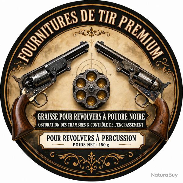 Graisse pour chambres de revolvers � poudre noire - 150 g - Cent am�ricain inclus