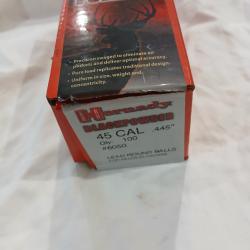 Balles ronde 445 hornady