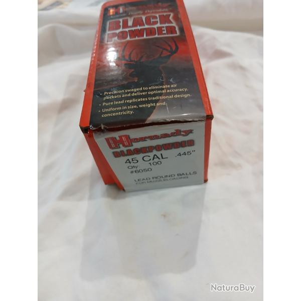 Balles ronde 445 hornady