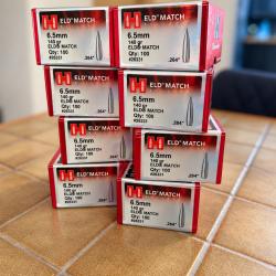 Ogives Hornady Eld Match 140GN