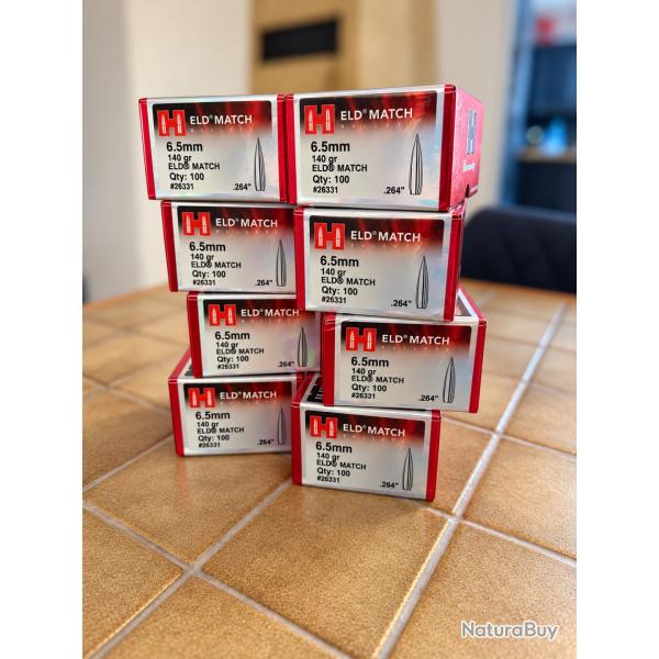 Ogives Hornady Eld Match 140GN
