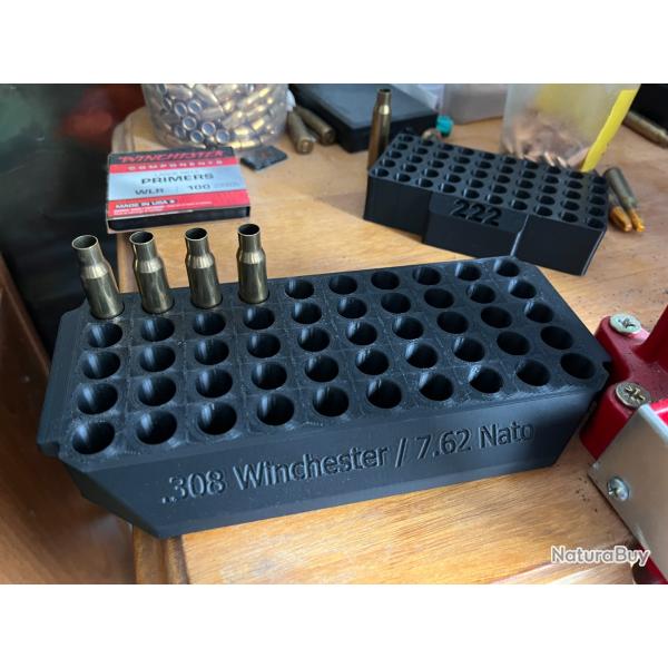 Plateaux de rechargement pour le calibre 308 Winchester
