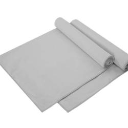 Serviettes de sport 2 pc Gris 140 x 70 cm